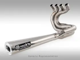 Brock Performance 390300 Brocks Tiwinder Polished Full System Exhaust Race Baffle 2005-2006 Gsx-r1000