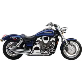 1675sc Cobra Angled Slashcut Exhaust System Chrome #1675sc Honda Vtx1800c/vtx1800f