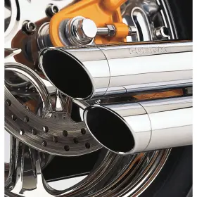 Ft91-ft05 Cobra 1800-0088 6855 Speedster Slashdown Exhaust System - Chrome Dyna #2