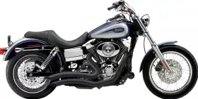 Cobra 1800-1469 6229b Speedster Swept Short Exhaust Black 2012-2017 Harley Dyna