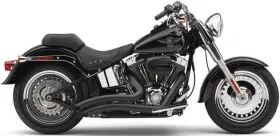 6224b Cobra Speedster Short Swept Exhaust System Black #6224b Harley Davidson