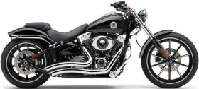 6226 Cobra Speedster Short Swept Exhaust System 1.75 Inch Chr Harley Fxsb Breakout 13-17