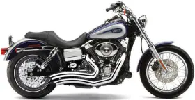 6229 Cobra Speedster Short Swept Exhaust System Chrome #6229 Harley Davidson Dyna