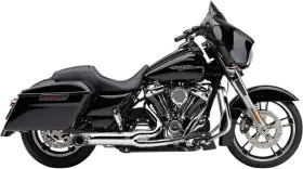 6270-1 Cobra Turnout 2-into-1 Exhaust Chrome #6270 Harley Davidson