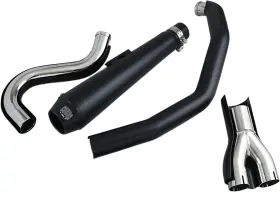 Ft88-ft06 Cobra 6485b El Diablo Exhaust - Black Softail