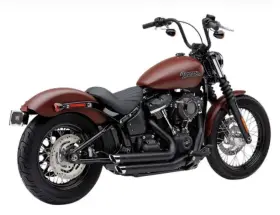 6854b Cobra Speedster Slashdown Black 18-24 M8 Harley Softail Exhaust