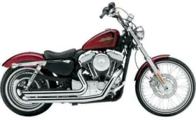 6882 Cobra Speedster Slashdown Exhaust System Chrome #6882 Harley Davidson Sportster