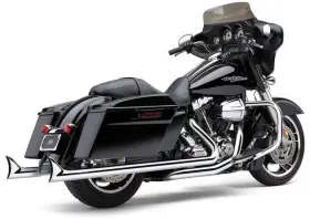 6974 Cobra Speedster Duals With Fishtail Tips Exhaust System Chrome #6974