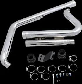 6p41hegdp2 Cobra Chrome Speedster Rpt Short Exhaust For Harley Blackline 12-13