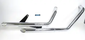 Vn1600a Cobra Blv4272 2 Inch Drag Slash-cut Staggered Dual Exhaust Kawasaki Vulcan Classic