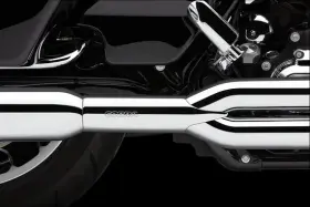 O14mz3bcrn Cobra Chrome 4.5in Power Flo Exhaust For Harley Road Glide Ultra 11-16
