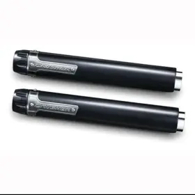 Crusher Perfomance Kuryakyn 699614 Black Maverick 2.5 Inch Slip-ons 08-17 Fat Bob 10-17 Wide Glide