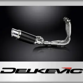 Com01fm Delkevic 23-25 Triumph Street Triple 765rs Full Exhaust 3-1 8 Inch Round Carbon Muffler