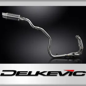 Com01k2 Delkevic Full Exhaust For Daytona 675 2006-2008 - 8 Inch Round Carbon Muffler