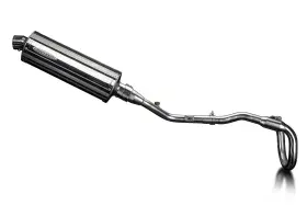 Com04hf Delkevic Full Exhaust With 14 Inch Oval Stainless Muffler For Klx230s