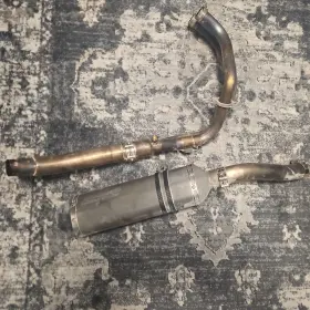 Com05jb Delkevic Yamaha Xt700 Tenere 2021 Complete Exhaust 2-1 Titanium Delkevik Silencer
