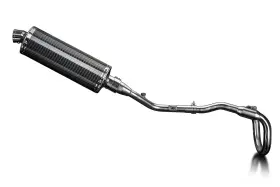 Com09hf Delkevic Full Exhaust With 14 Inch Oval Carbon Fiber Muffler For Klx230s