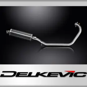 Com09jv Delkevic Triumph Scrambler 400x 2023-2026 Full Exhaust 14 Inch Carbon Muffler Com09jv Delkevic Triumph Scrambler 400x 2023-2026 Full Exhaust 14 Inch Carbon Muffler