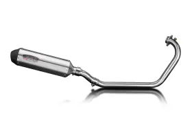 Com22jv Delkevic Triumph Scrambler 400x 2023-2026 Full Exhaust 13 Inch Brushed Muffler