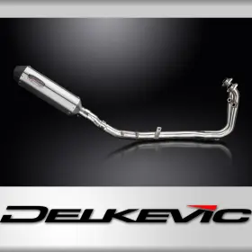 Com22k4 Delkevic Cfmoto Ibex 450 2025 Complete Exhaust Brushed 13.5 Inch Muffler