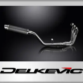 Com26gy Delkevic Yamaha Tracer 9 Gt 2021-2026 Full Exhaust - 14 Inch Round Carbon Muffler