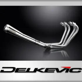 Com4954 Delkevic Kawasaki Kz1000ltd 1977-82 Full Exhaust - Reverse Cone Muffler