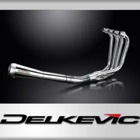 Delkevic Com4966 Kawasaki Kz650 76-83 Full Exhaust - Reverse Cone Muffler