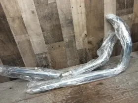 Dennis Kirk Inc. 90002 New Harley 86-03 Sportster Chopper Chrome Slash Cut Drag Pipes