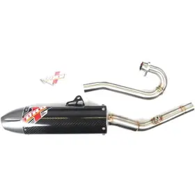 130251 Dr D Carbon Fiber Race Style Complete Exhaust System For Kawasaki Kx450f