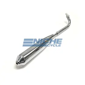 18300-081-020 Emgo 80-54306 Chrome Exhaust System Muffler For Honda Pc50 K1 1970-later