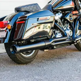Firebrand 10-1073 Monarch Race Full Exhaust System Black #10-1073 Harley Davidson
