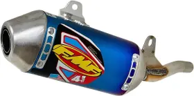 041593 Fmf Blue Anodized Mini Factory 4.1 Slip On Exhaust Muffler