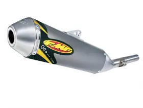 279185 Fmf Exhaust Muffler Q4 Series Slip-on Oval Aluminum Natural Turndown Outlet Kawasaki Each