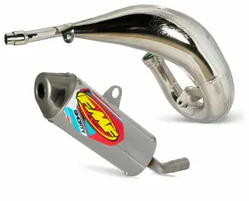 024080 Fmf Racing 024076 Chrome Fatty Exhaust Pipe With Shorty Silencer 22-26 Yamaha Yz125 Yz125x Yz 125