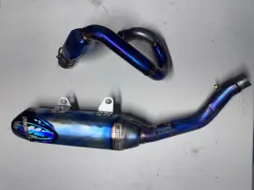 Fmf Racing 045683 Factory 4.1 Rct Titanium Anodized Full System With Carbon End Cap