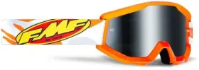 F-50055-00001 Fmf Racing Powercore Assault Youth Goggles Gray/silver Mirror Lens Osfm Orange