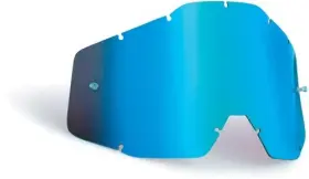 F-59006-00001 Fmf Racing Replacement Lens For Powerbomb/powercore Goggles - Anti-fog Blue Mirror