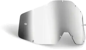 F-59006-00004 Fmf Racing Replacement Lens For Powerbomb/powercore Goggles - Anti-fog Silver Mirror
