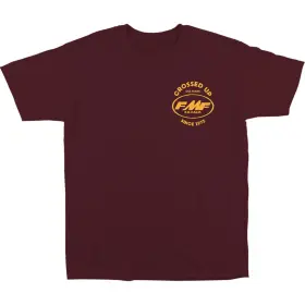 Sp24118901mrnlg Fmf Racing Crossed Up T-shirt Large Maroon