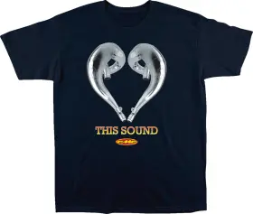 Sp23118915nvyl Fmf Love Sound T-shirt - Navy Large