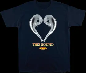 Sp23118915nvym Fmf Love Sound T-shirt - Navy Medium