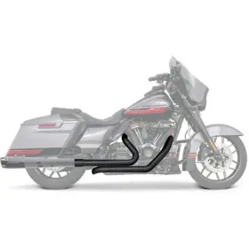 82-00509 Freedom Performance Hd00372 Black Right Side Tuck And Under Exhaust 95-08 Harley Touring