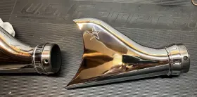 Freedom Performance Ac00226 Shark Fin Exhaust Tips For 2.5 Inch Dual