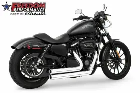Freedom Performance Hd00001 Independence Shorty Chrome Exhaust System Harley Sportster 04-13