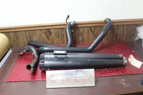 Hd00282 Freedom Performance 2008 Harley Road King True Dual Exhaust System Mufflers Rk62
