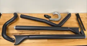 Hd00451 Freedom Performance Black 39 Inch Sharktail Signature True Dual Exhaust System