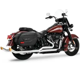 Hd01455 Freedom Performance Exhaust Tuck-n-under Upsweeps Chrome/gold Hd Softail