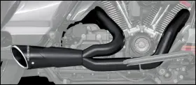 Freedom Performance Ivxrgke644 Shorty 2-1 Full Exhaust System Black Blk Ultra Limited Cvo 17-19