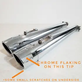 Mfl201-f5 Freedom Performance Chrome Megaphone Mufflers For Harley 1995-2008 Touring Model #2