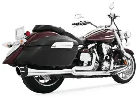 My00145 Freedom Performance Exhaust Combat 2-into-1 Chrome With Black Tip 4.5